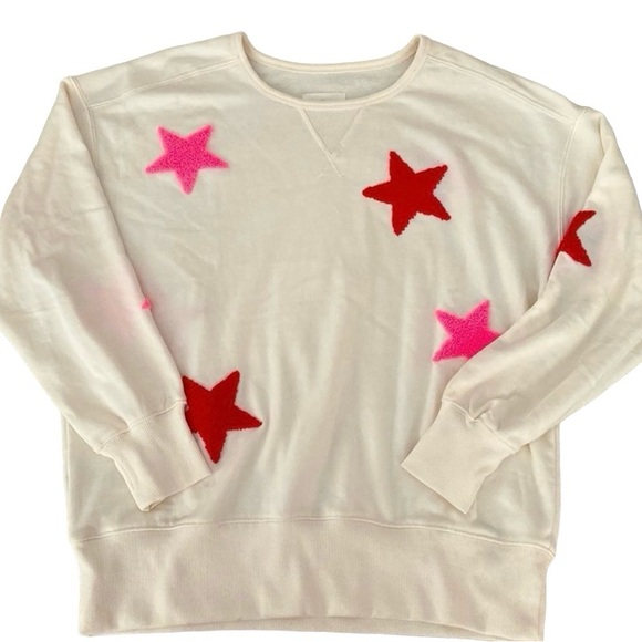 Lou & Grey Tops - Lou & Grey star sweatshirt size S